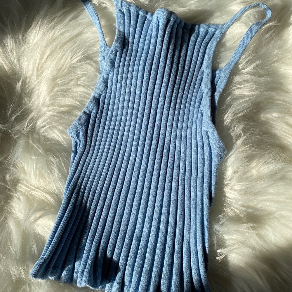 light blue tank top - forever 21